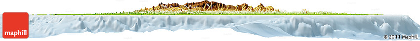 Physical Horizon Map of Sri Lanka, lighten