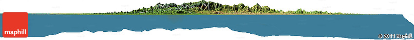 Satellite Horizon Map of Sri Lanka, darken, semi-desaturated, land only