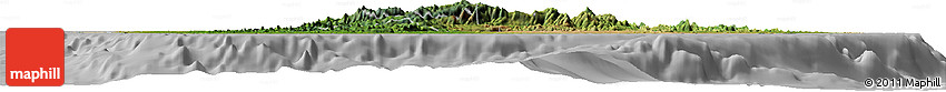 Satellite Horizon Map of Sri Lanka, lighten, desaturated