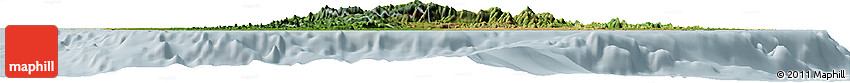 Satellite Horizon Map of Sri Lanka, lighten