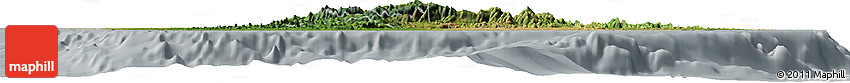 Satellite Horizon Map of Sri Lanka, lighten, semi-desaturated
