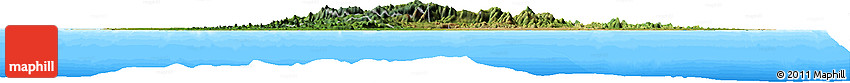 Satellite Horizon Map of Sri Lanka, single color outside, bathymetry sea