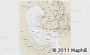 Classic Style 3D Map of Sabaragamuwa