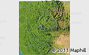 Satellite 3D Map of Sabaragamuwa