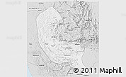 Silver Style 3D Map of Sabaragamuwa