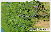 Satellite Panoramic Map of Sabaragamuwa