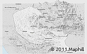 Silver Style Panoramic Map of Sabaragamuwa