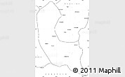 Blank Simple Map of Sabaragamuwa