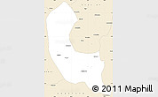 Classic Style Simple Map of Sabaragamuwa