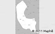 Gray Simple Map of Sabaragamuwa