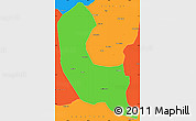 Political Simple Map of Sabaragamuwa