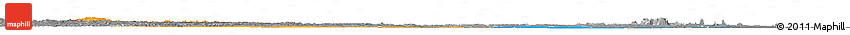 Political Horizon Map of Bahr El Ghazal, desaturated