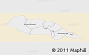 Classic Style Panoramic Map of Bahr el Ghazal, single color outside