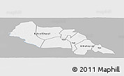Gray Panoramic Map of Bahr el Ghazal, single color outside