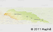 Physical Panoramic Map of Bahr el Ghazal, lighten