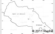 Blank Simple Map of Bahr el Ghazal, cropped outside