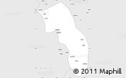 Silver Style Simple Map of El Garef