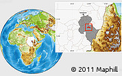 Physical Location Map of Es Suki, highlighted country, highlighted grandparent region