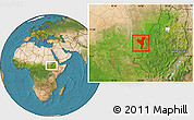 Satellite Location Map of Kurmuk
