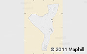 Classic Style Map of Kurmuk, single color outside