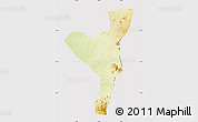 Physical Map of Kurmuk, cropped outside