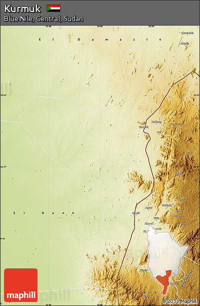 Physical Map of Kurmuk
