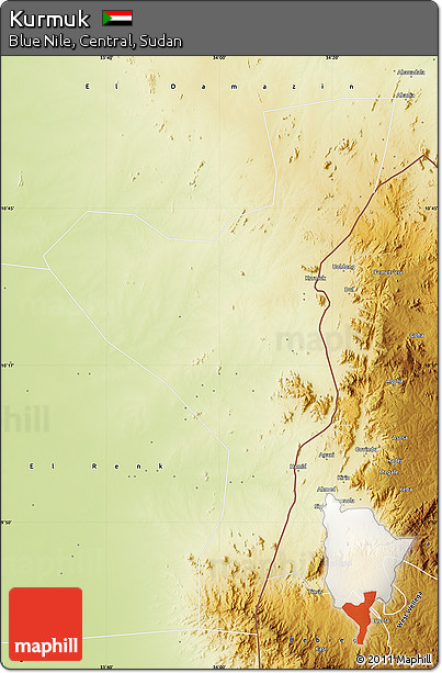 Physical Map of Kurmuk