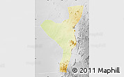 Physical Map of Kurmuk, lighten, desaturated