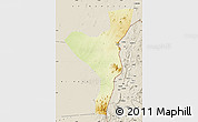 Physical Map of Kurmuk, shaded relief outside