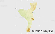 Physical Map of Kurmuk, single color outside