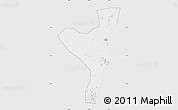Silver Style Map of Kurmuk, single color outside