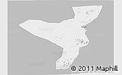 Gray Panoramic Map of Kurmuk, single color outside