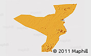 Political Panoramic Map of Kurmuk, cropped outside