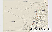 Shaded Relief Panoramic Map of Kurmuk