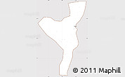 Classic Style Simple Map of Kurmuk, cropped outside