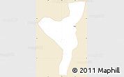 Classic Style Simple Map of Kurmuk, single color outside