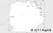 Silver Style Simple Map of Singa