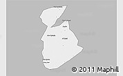 Gray 3D Map of Ma tuq, single color outside