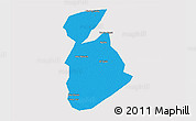 Political 3D Map of Ma tuq, cropped outside
