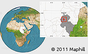 Satellite Location Map of Ma tuq, highlighted country, highlighted grandparent region