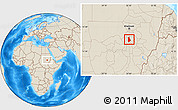 Shaded Relief Location Map of Ma tuq