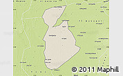 Shaded Relief Map of Ma tuq, physical outside