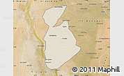 Shaded Relief Map of Ma tuq, satellite outside