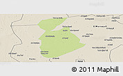 Physical Panoramic Map of Ma tuq, shaded relief outside
