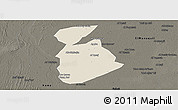 Shaded Relief Panoramic Map of Ma tuq, darken