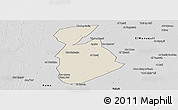 Shaded Relief Panoramic Map of Ma tuq, desaturated