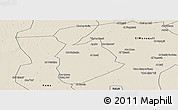 Shaded Relief Panoramic Map of Ma tuq
