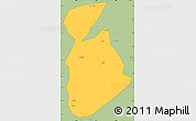Savanna Style Simple Map of Ma tuq