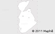 Silver Style Simple Map of Ma tuq, cropped outside