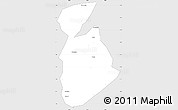 Silver Style Simple Map of Ma tuq, single color outside